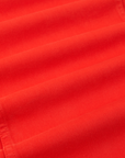 Bell Bottoms in Mustang Red fabric detail close up