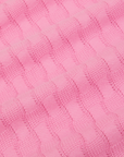 Bell Sleeve Top in Bubblegum Pink fabric detail close up