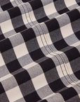 Big Gingham Field Coat fabric detail close up