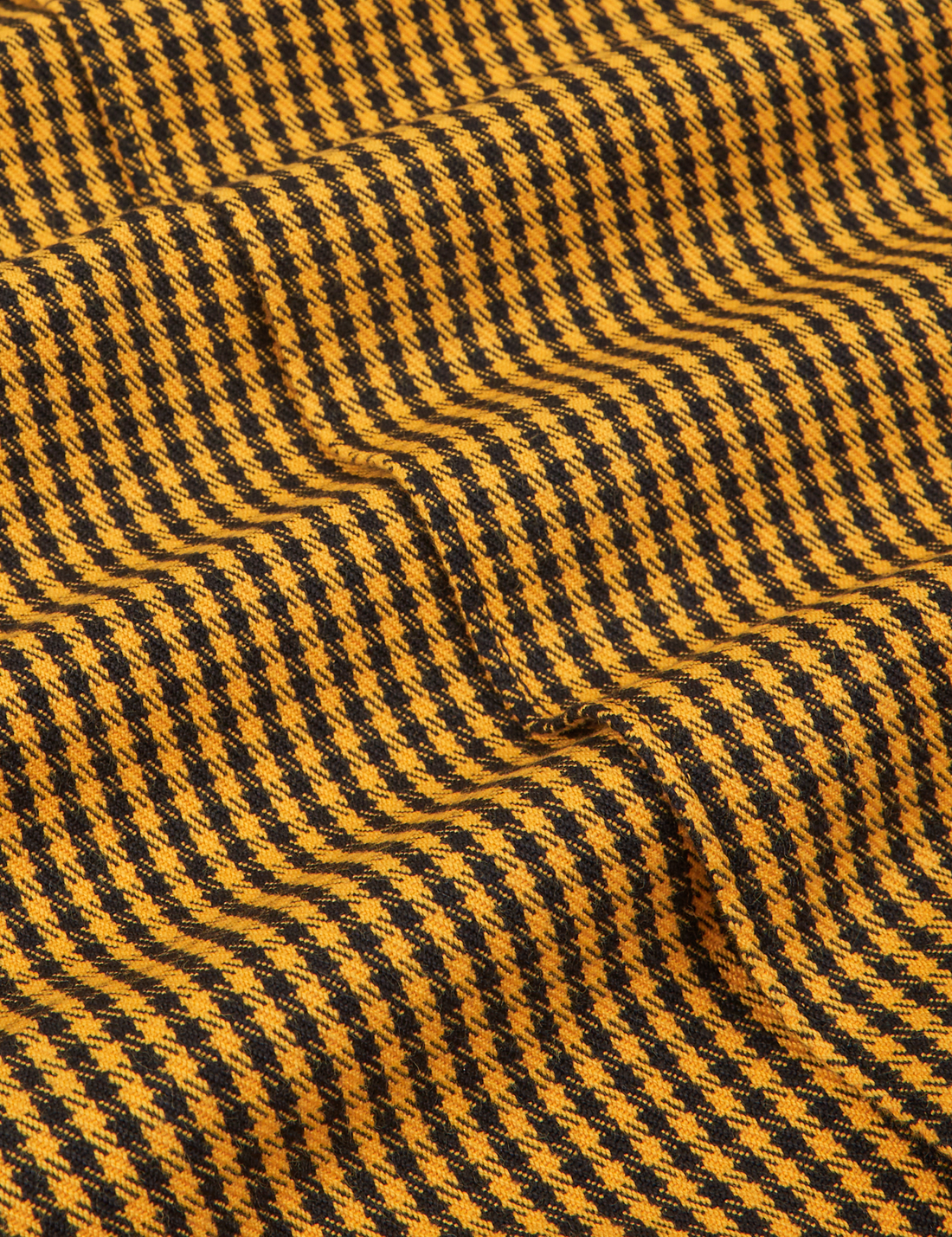 Ricky Jacket in Checker Yellow fabric detail close up