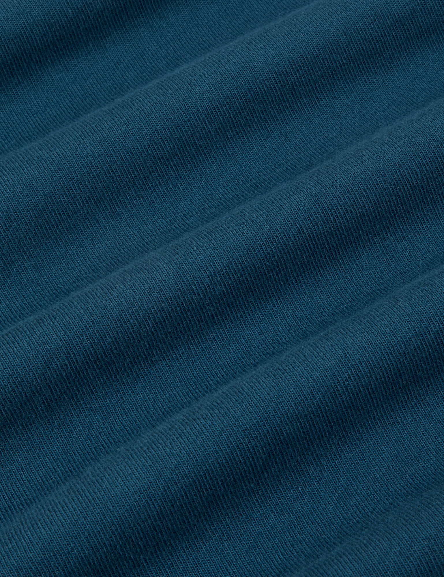 Cropped Burly Tee in Lagoon fabric detail close up