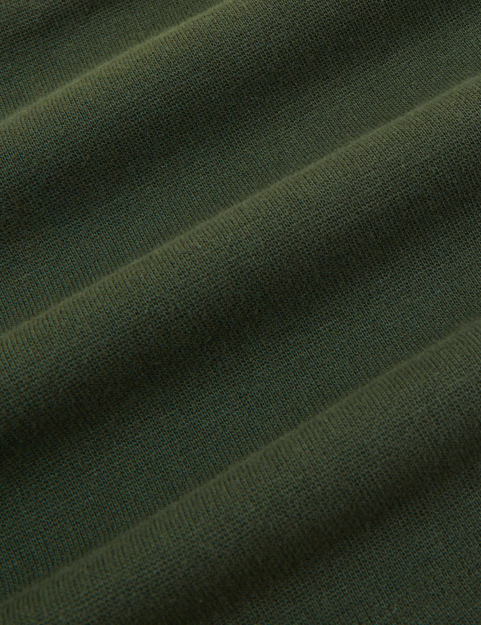 Cropped Cami in Swamp Green fabric detail close up
