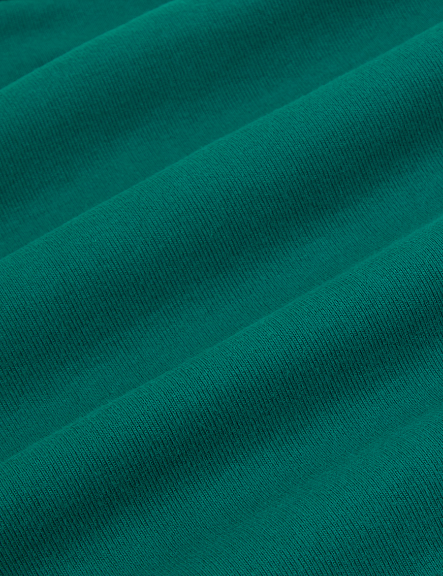 Cropped Cami in Hunter Green fabric detail close up