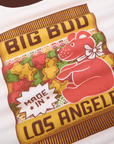Vintage Tee in Gummy Bear close up of gummy bag graphic