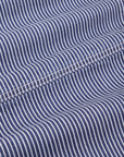 Carpenter Jeans in Railroad Stripes fabric detail close up