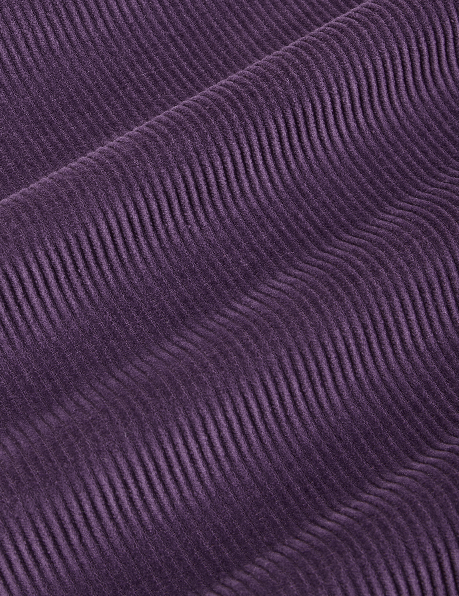 Corduroy Overshirt in Nebula Purple fabric detail close up