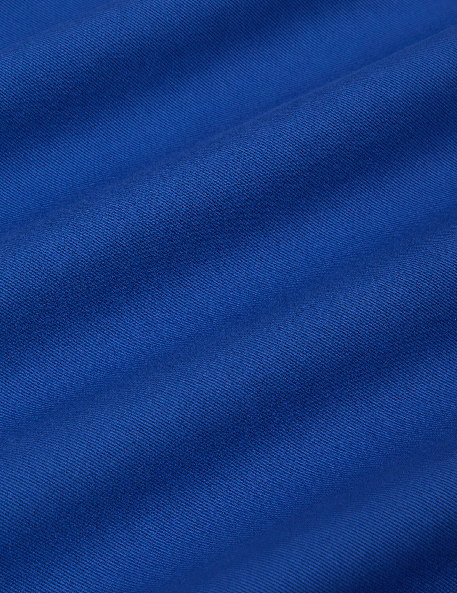 Cropped Overshirt in Royal Blue fabric detail close up