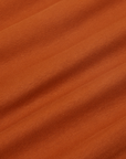 Cropped Tank Top in Burnt Terracotta fabric detail close up