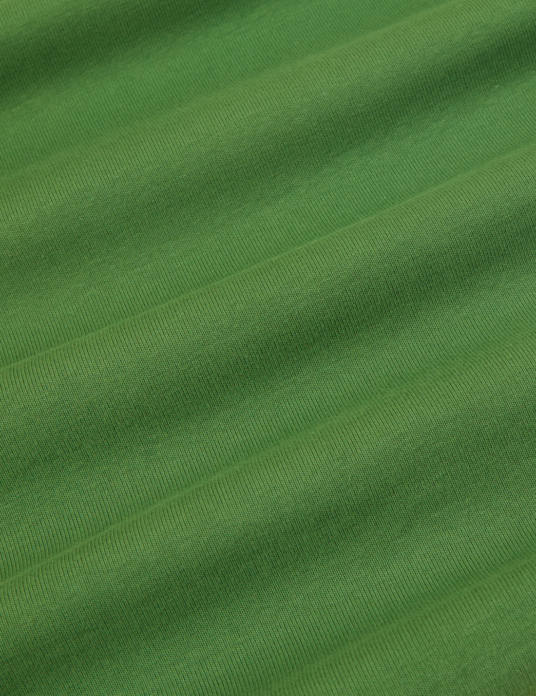 Cropped Tank Top in Lawn Green fabric detail close up