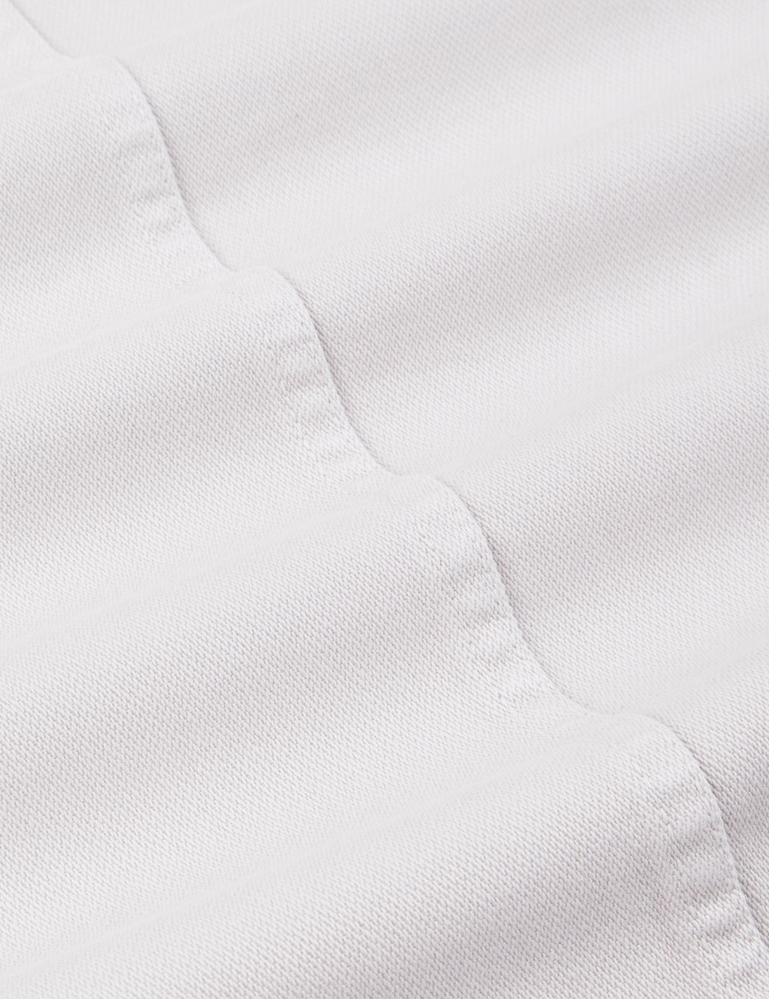 Denim Work Jacket in Dishwater White fabric detail close up