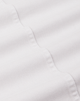 Denim Work Jacket in Dishwater White fabric detail close up