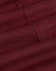 Drop Pocket Cargo Pants - Red Wine