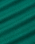 Flannel Overshirt in Hunter Green fabric detail close up