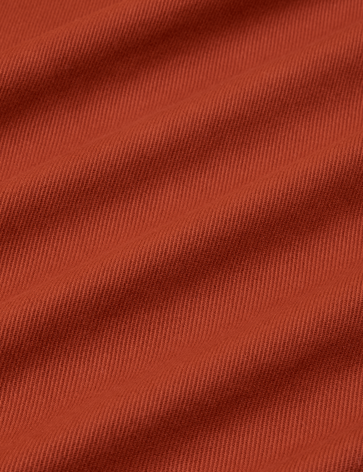Flannel Overshirt in Paprika fabric detail close up