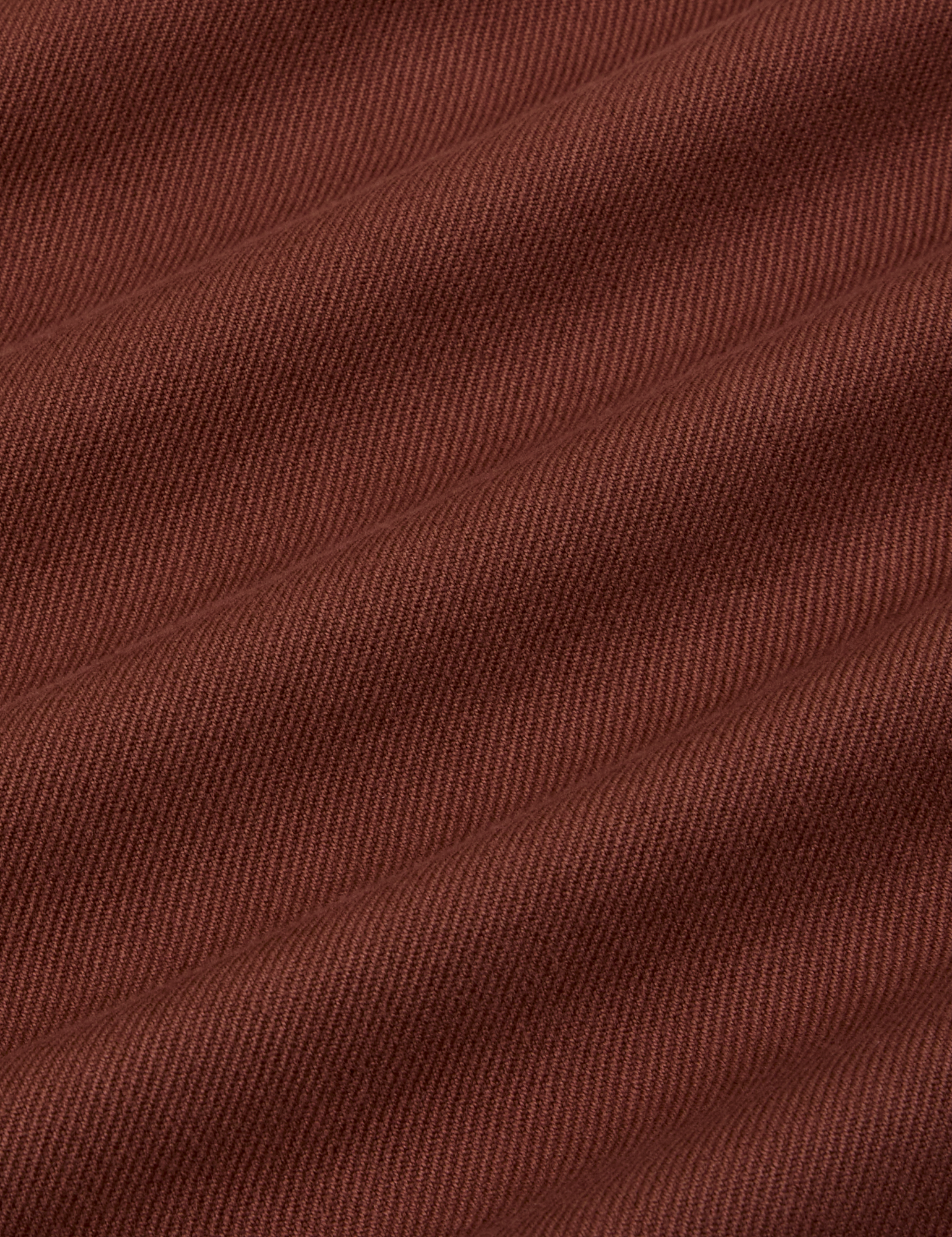 Flannel Overshirt in Fudgesicle Brown fabric detail close up