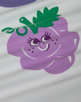 Produce Raglan Tee in Grape close up