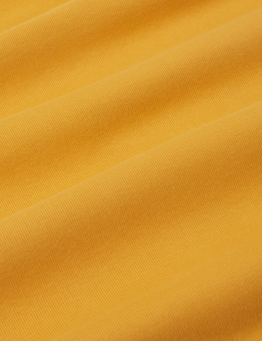 Halter Top in Mustard Yellow fabric detail
