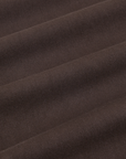 Heavyweight Trousers in Espresso Brown fabric detail close up