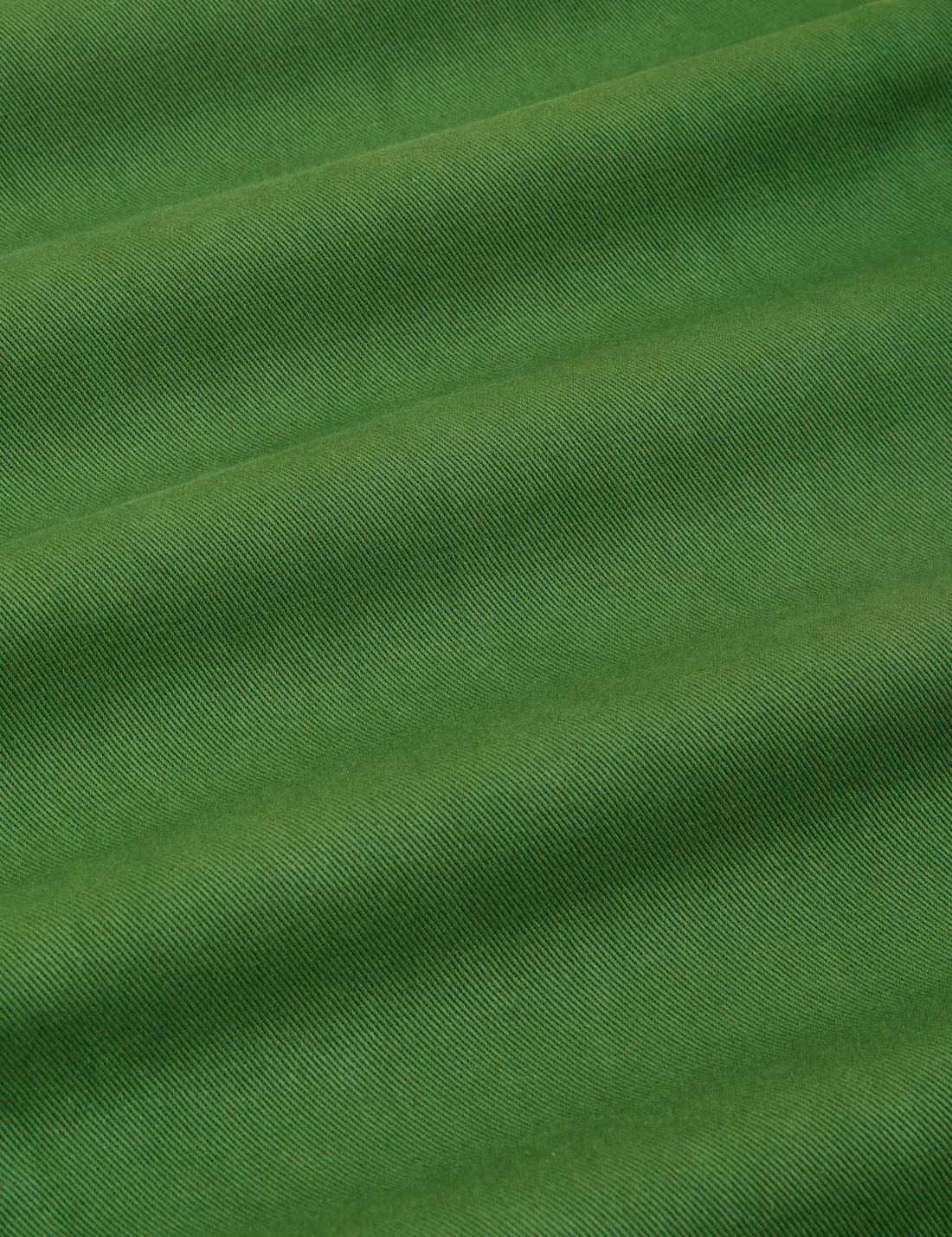 Heavyweight Trousers in Lawn Green fabric detail close up