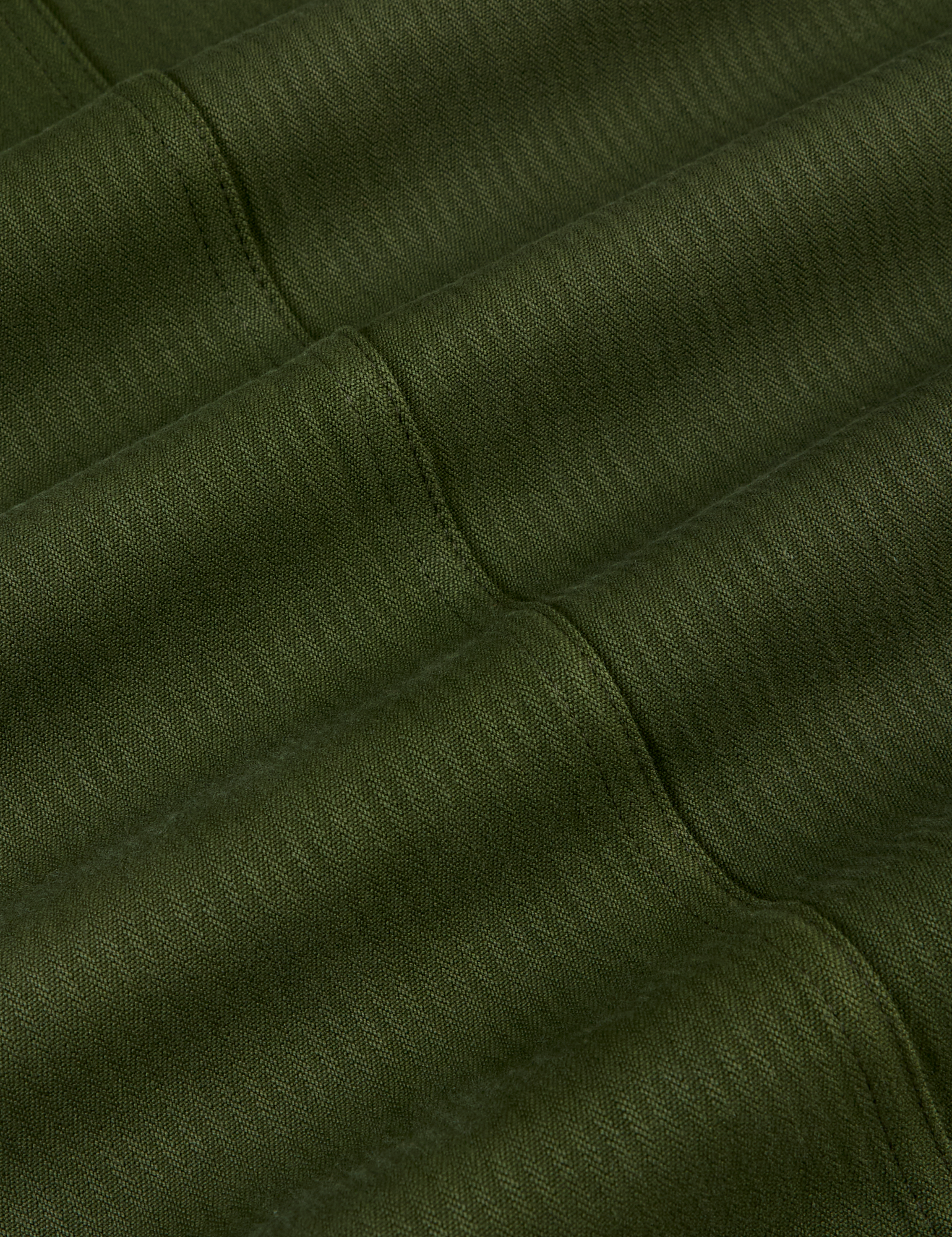 Heritage Mechanic Jacket in Evergreen fabric detail close up
