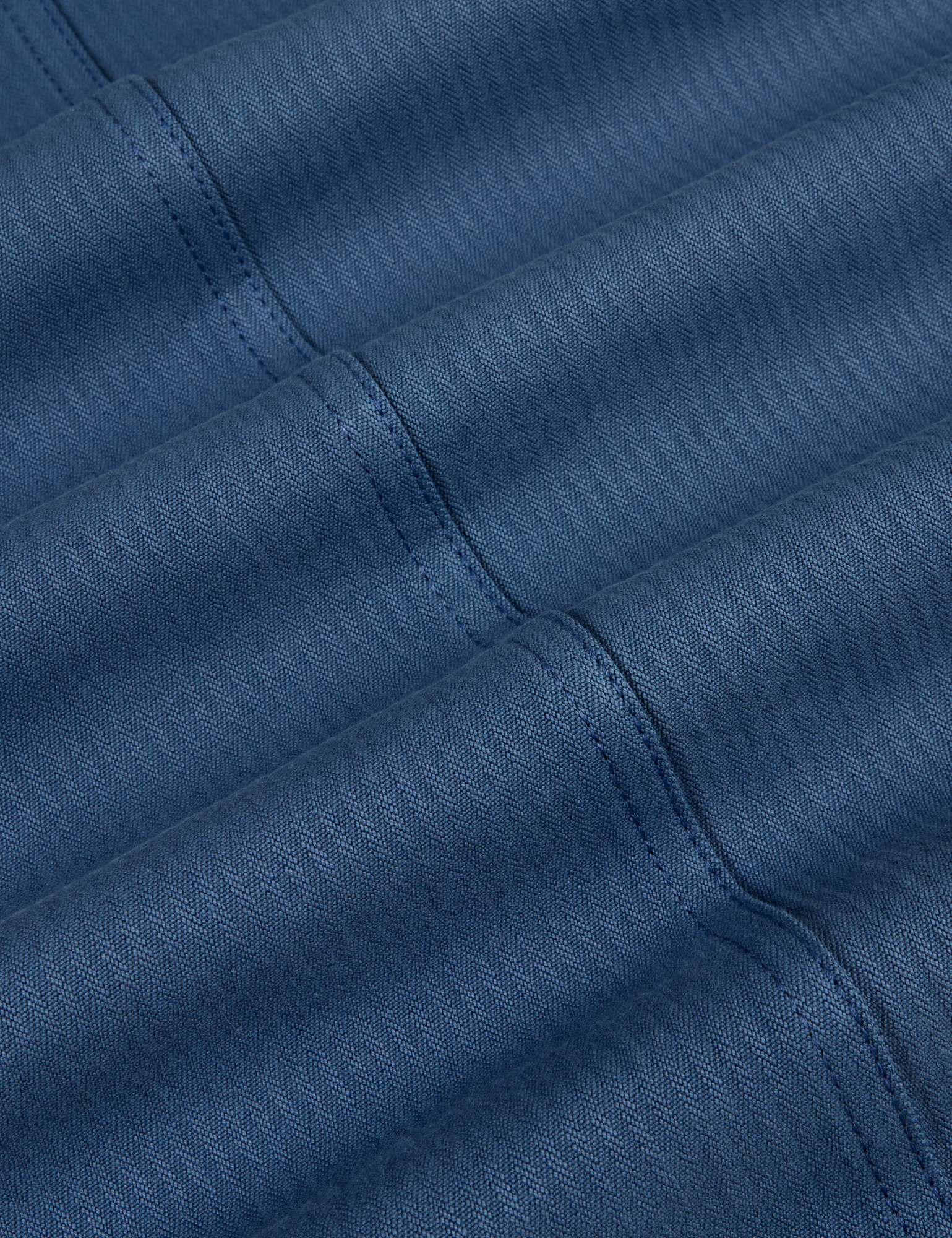 Heritage Mechanic Jacket in French Blue fabric detail close up