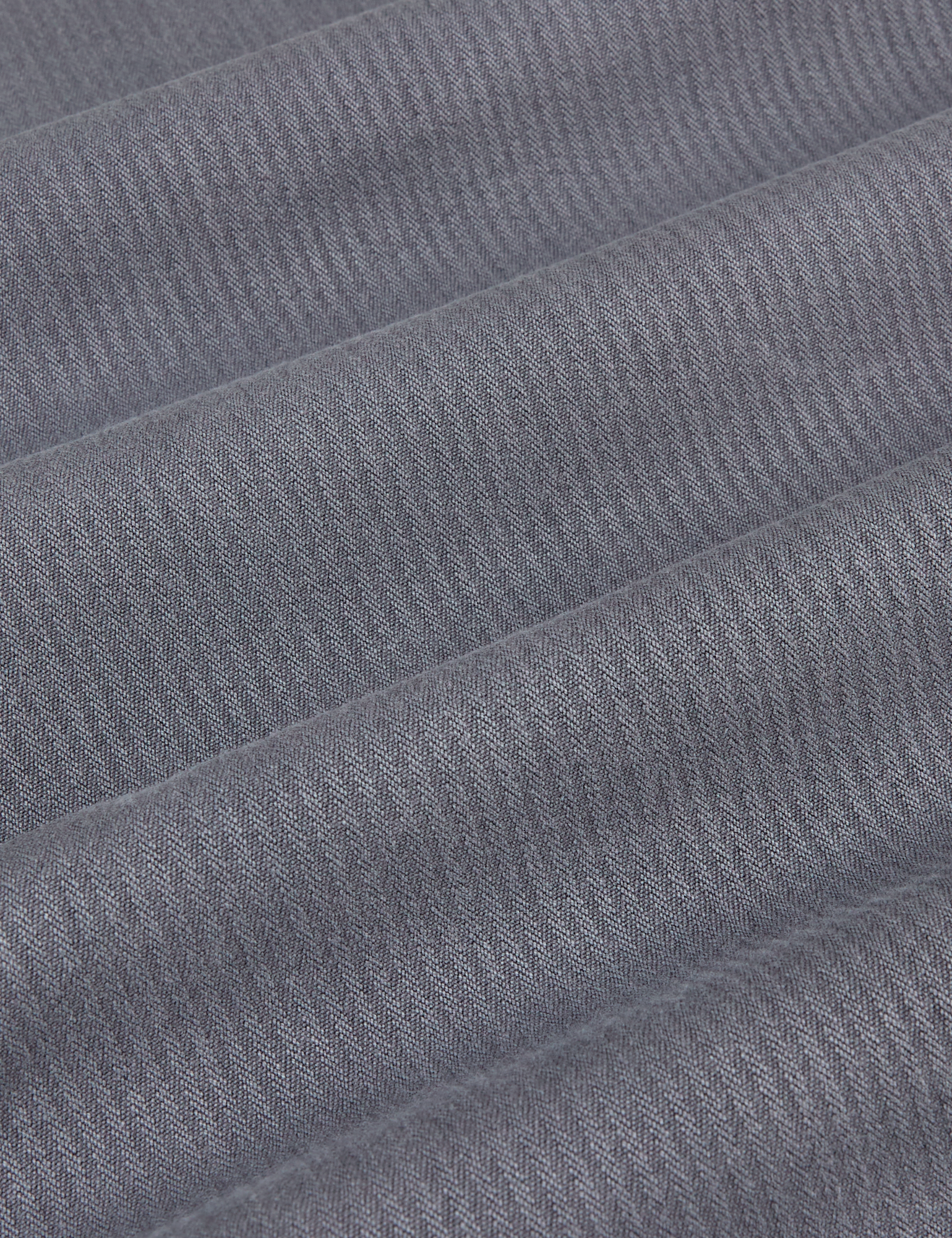 Heritage Wide Leg Trousers in Washed Grey fabric detail close up