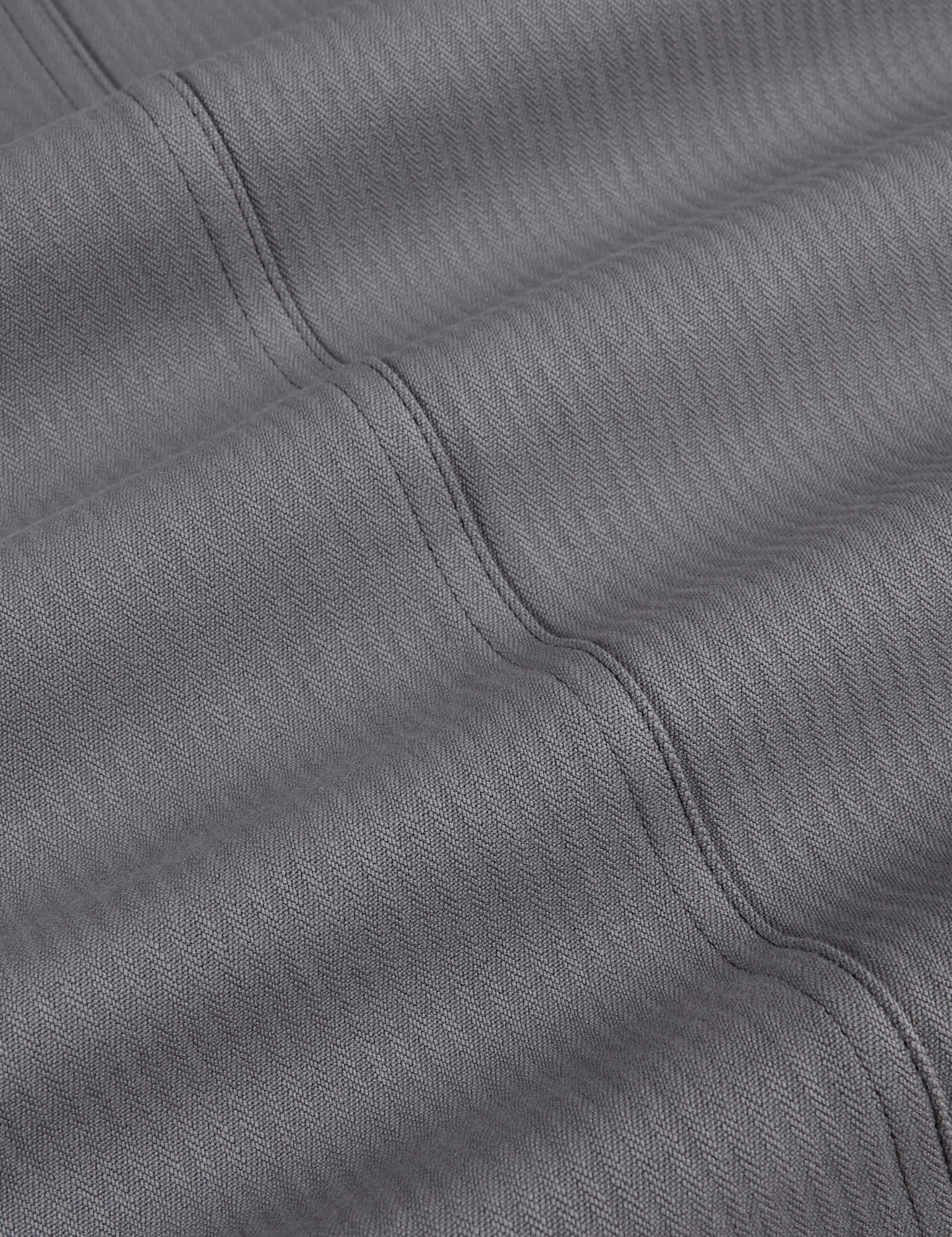 Heritage Mechanic Jacket in Washed Grey fabric detail close up