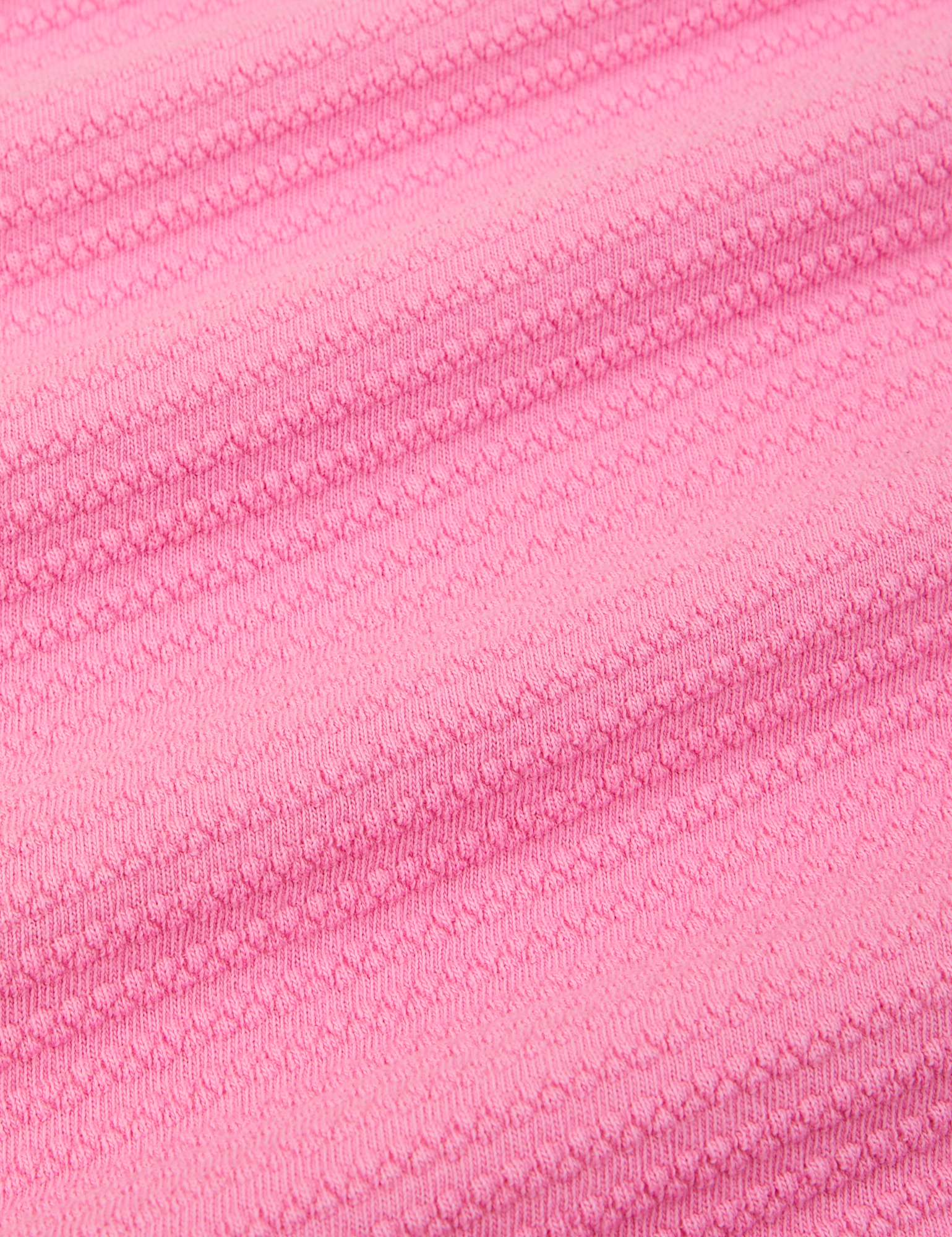 Honeycomb Thermal in Bubblegum Pink fabric detail close up