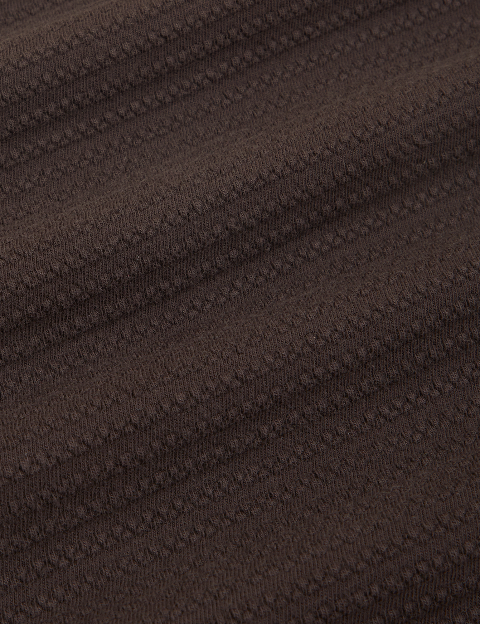 Honeycomb Thermal in Espresso Brown fabric detail close up