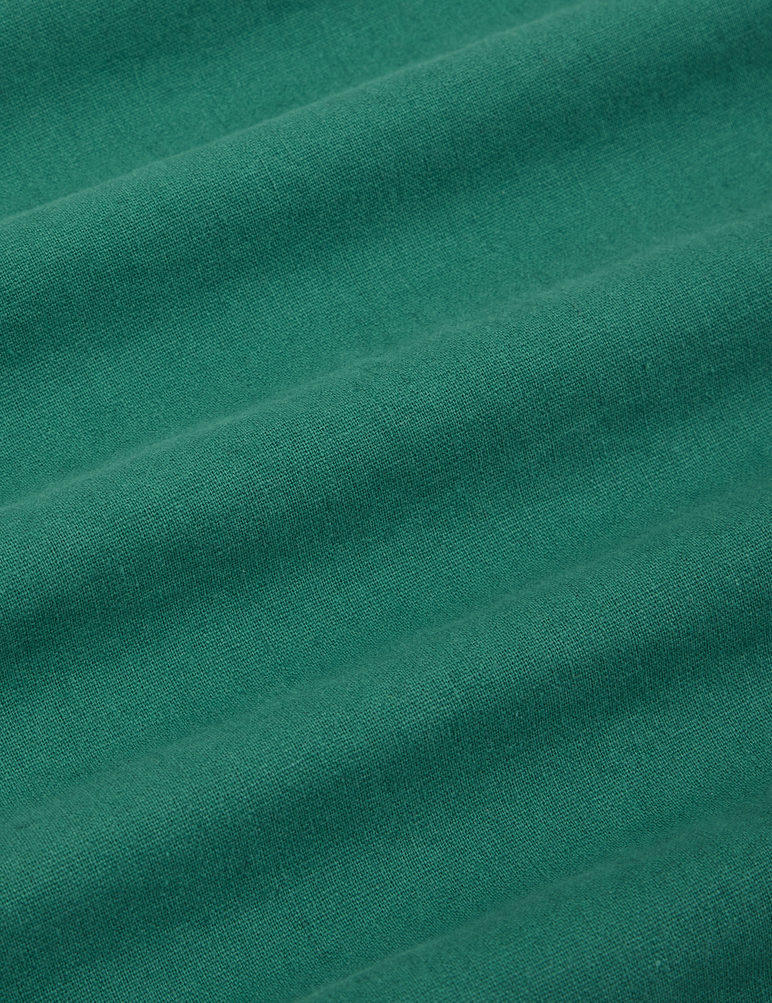 Pantry Button-Up in Hunter Green fabric detail close up