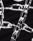 Chain Link Vintage Tee in Basic Black fabric detail close up