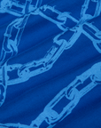 Chain Link Vintage Tee in Royal Blue fabric detail close up
