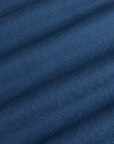 Long Sleeve Burly Tee in French Blue fabric detail close up