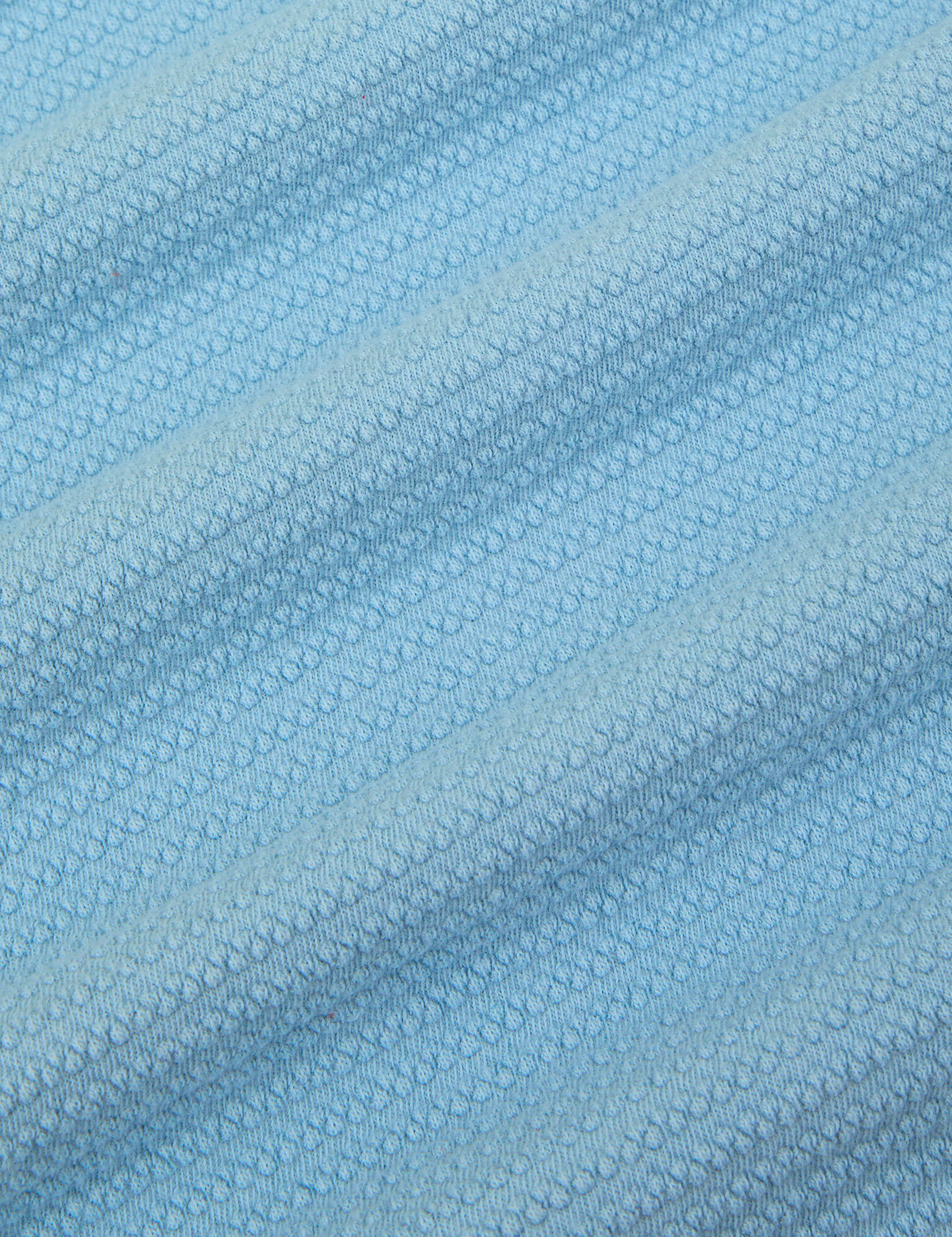 Honeycomb Thermal in Baby Blue fabric detail close up