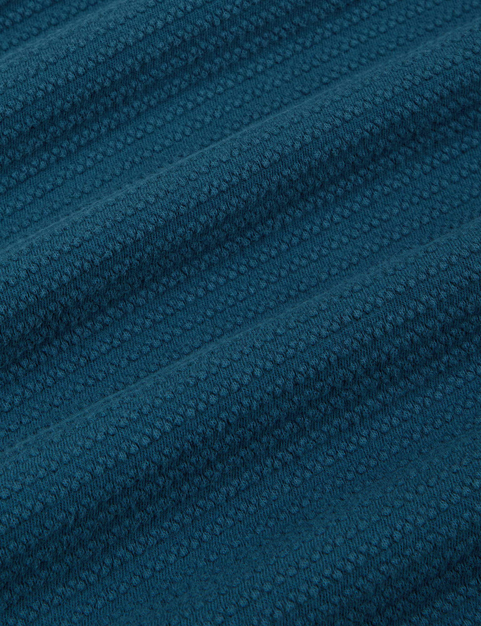 Honeycomb Thermal in Lagoon fabric detail close up