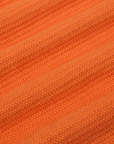 Honeycomb Thermal in Construction Orange fabric detail close up