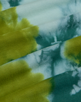 Long Sleeve Baby Tee in Green Magic Waters fabric detail close up