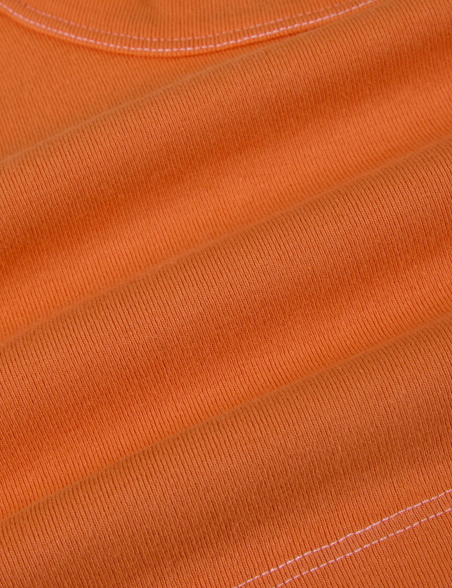 Contrast Stitch Mini Tank - Construction Orange