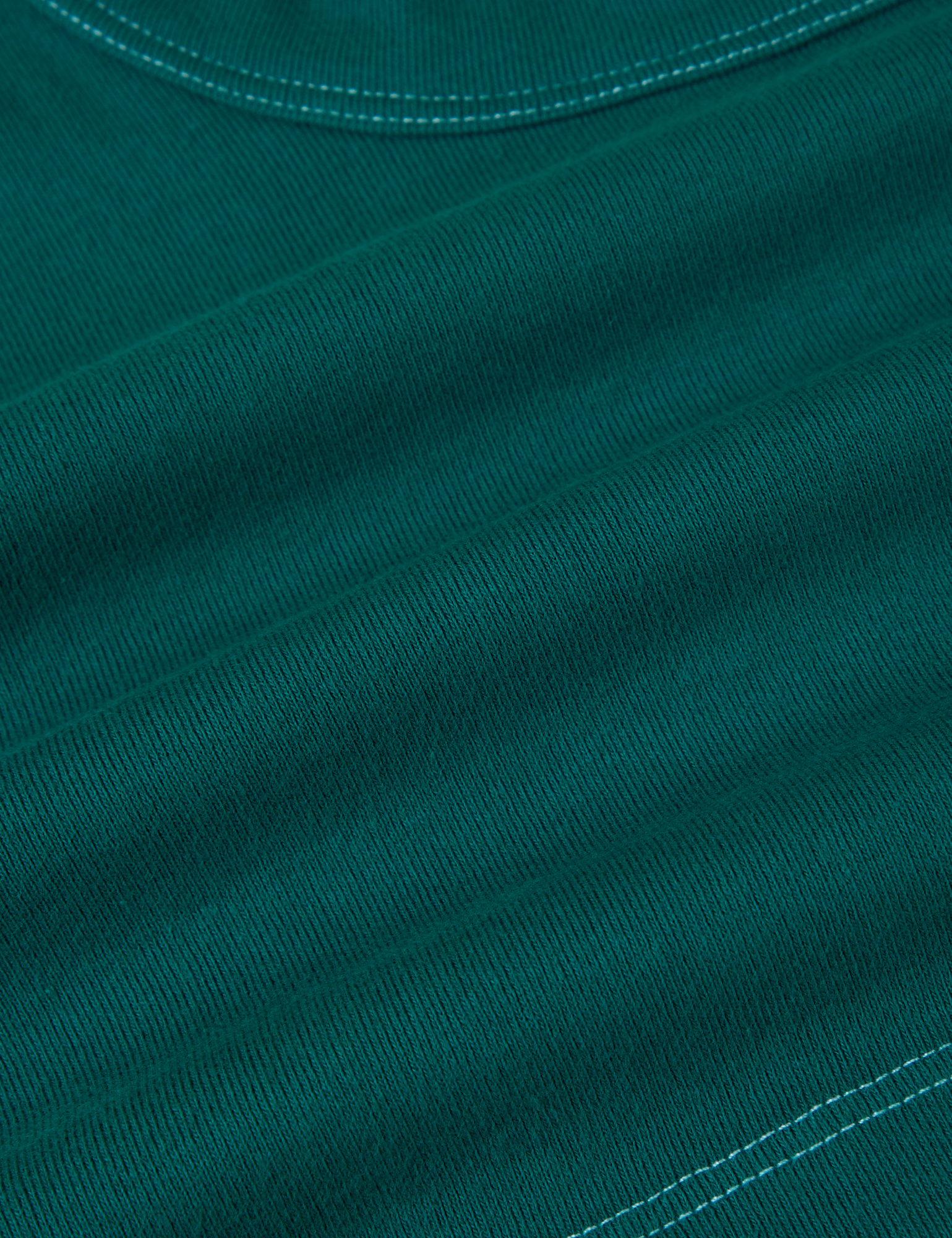 Contrast Stitch Mini Tank - Hunter Green