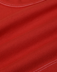 Contrast Stitch Mini Tank - Mustang Red