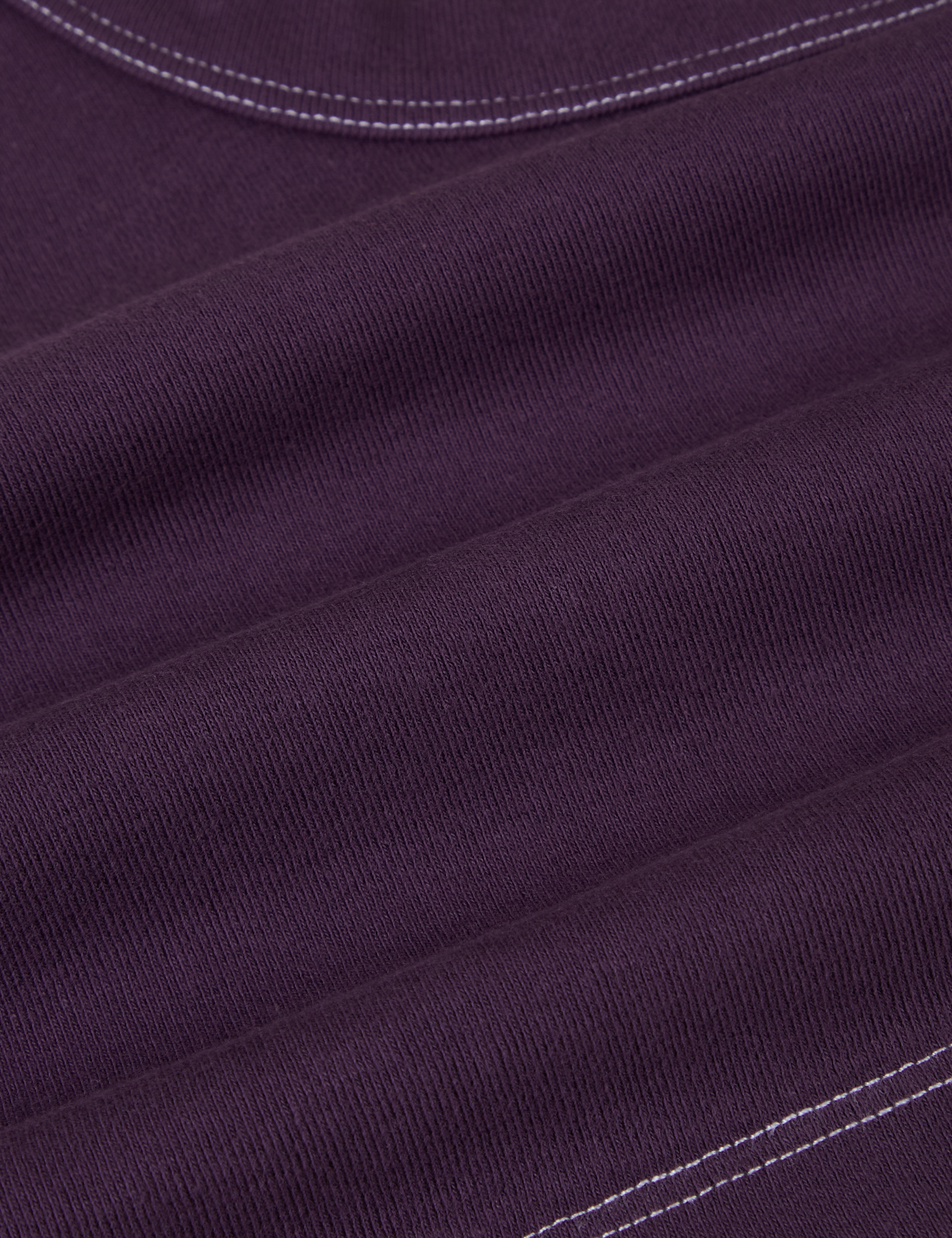 Contrast Stitch Mini Tank - Nebula Purple