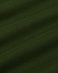 Muscle Tee in Evergreen fabric detail close up