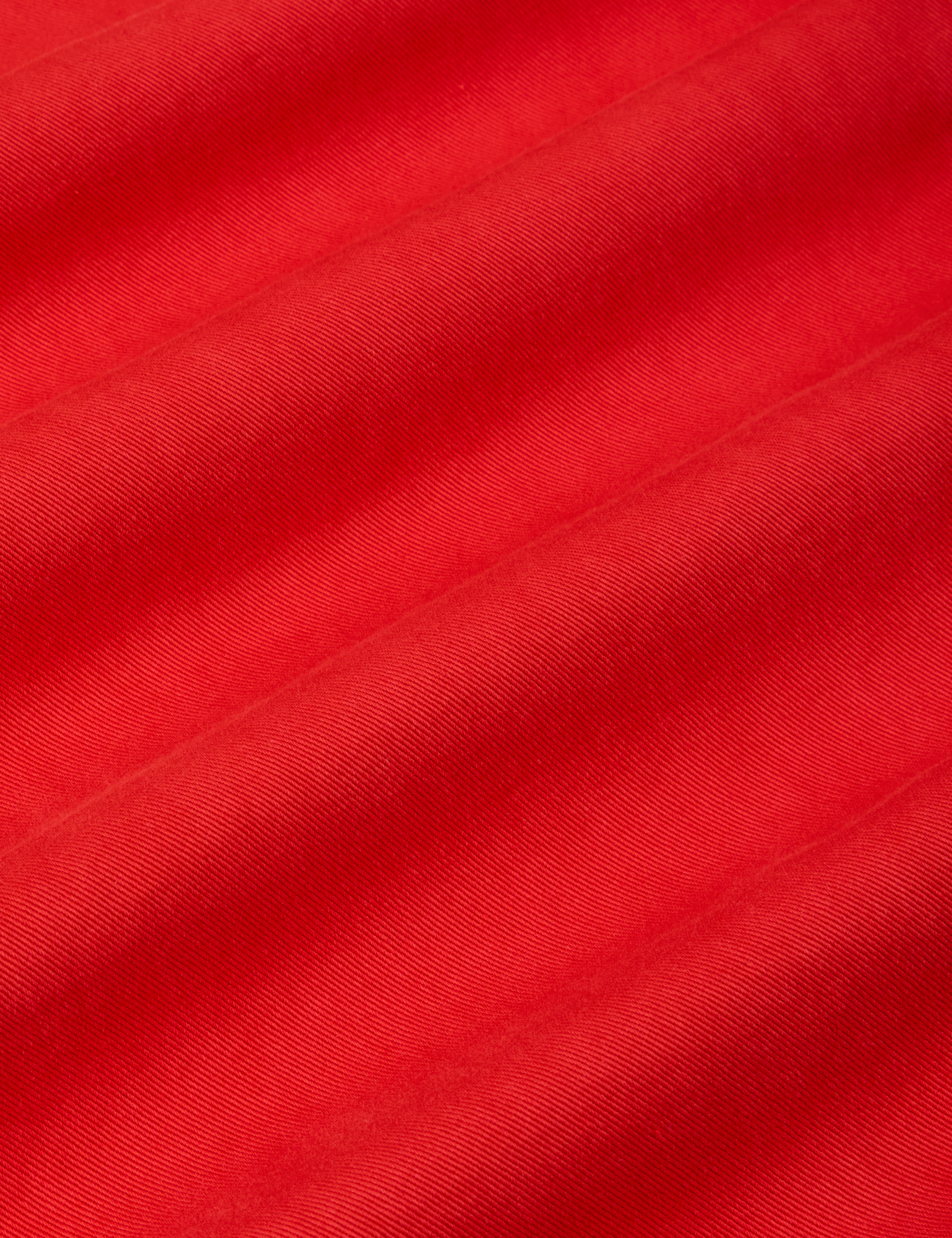 Mid-Rise Work Pants in Mustang Red fabric detail close up