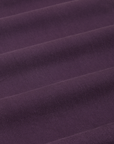 Short Sleeve Jumpsuit in Nebula Purple fabric detail close up