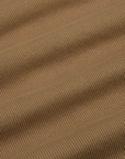 Muscle Tee in Desert Brown fabric detail close up