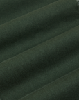 Original Overalls in Swamp Green fabric detail