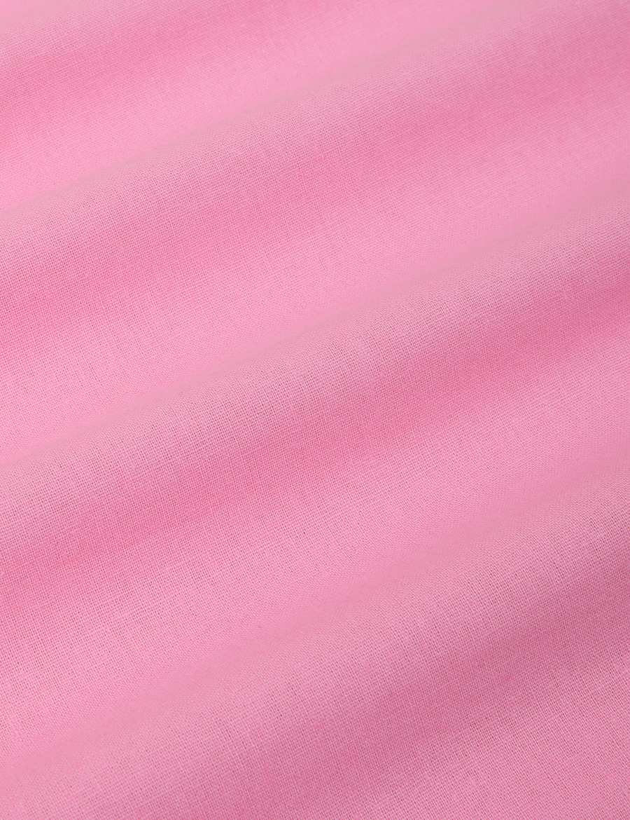 Pantry Button-Up in Bubblegum Pink fabric detail close up