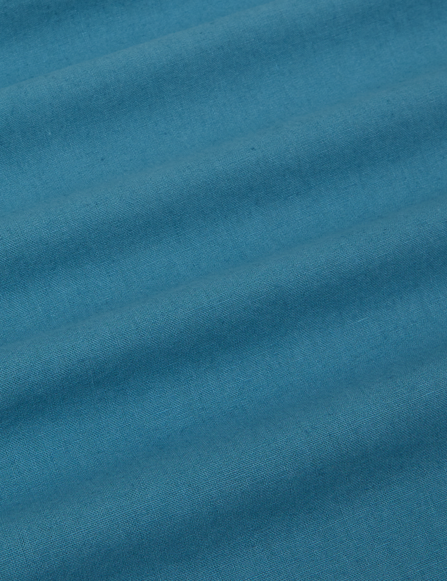 Pantry Button-Up in Marine Blue fabric detail close up