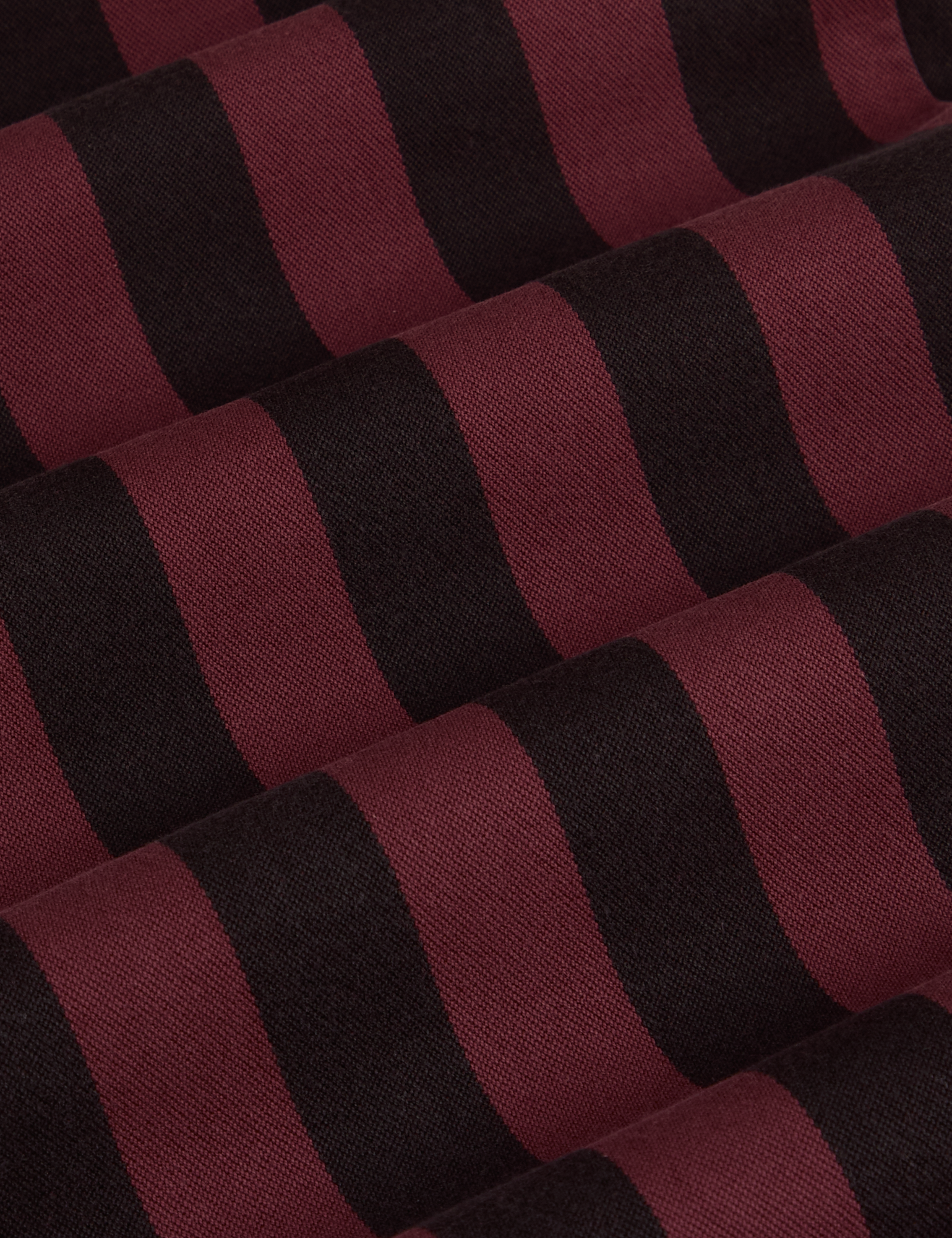 Black Stripe Work Pants - Red Wine