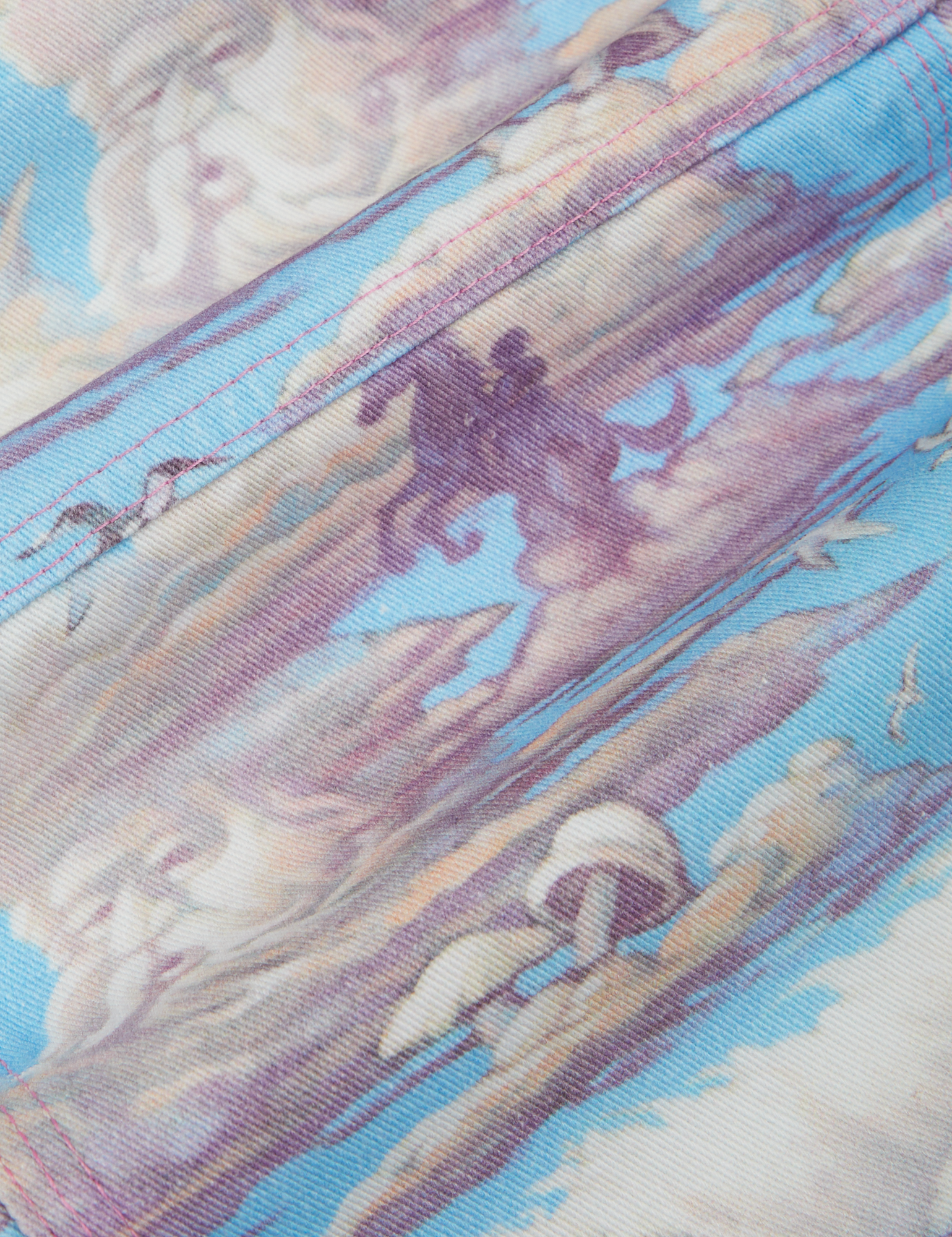 Cloud Kingdom Carpenter Pants fabric detail close up.